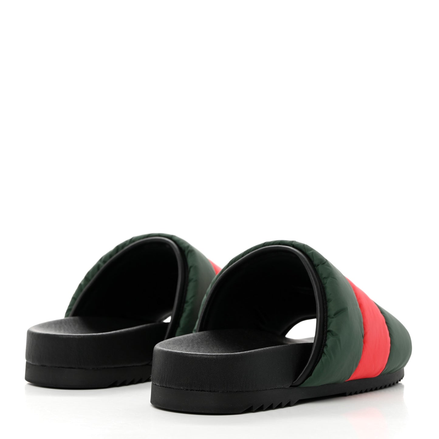 Nylon Web Womens Slide Sandals 35 Black Green Red
