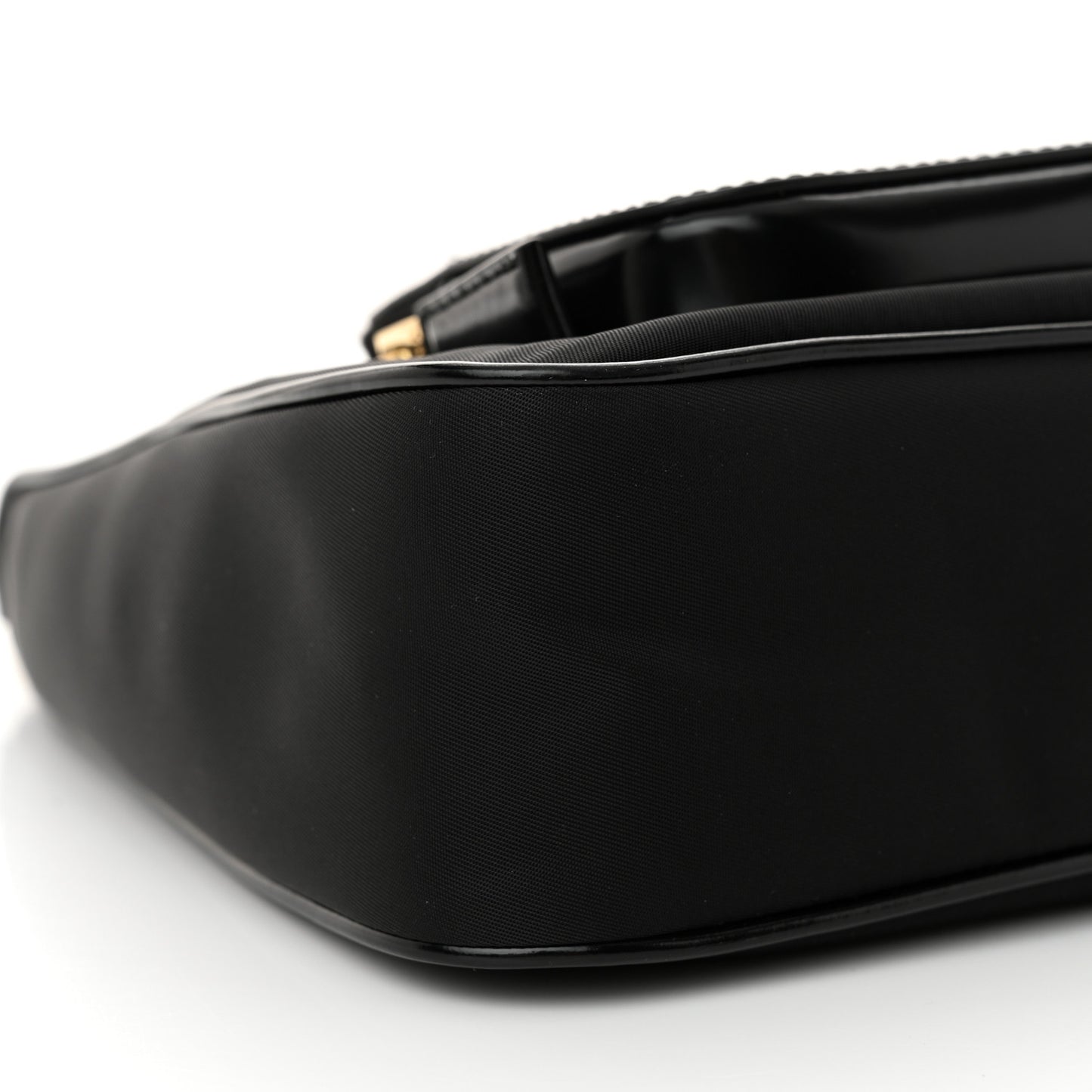 Re-Nylon Spazzolato Mini Pouch Pocket Shoulder Bag Black