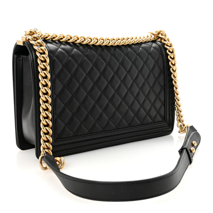 Chanel Calfskin Quilted New Medium Boy Flap Black 3 of 14