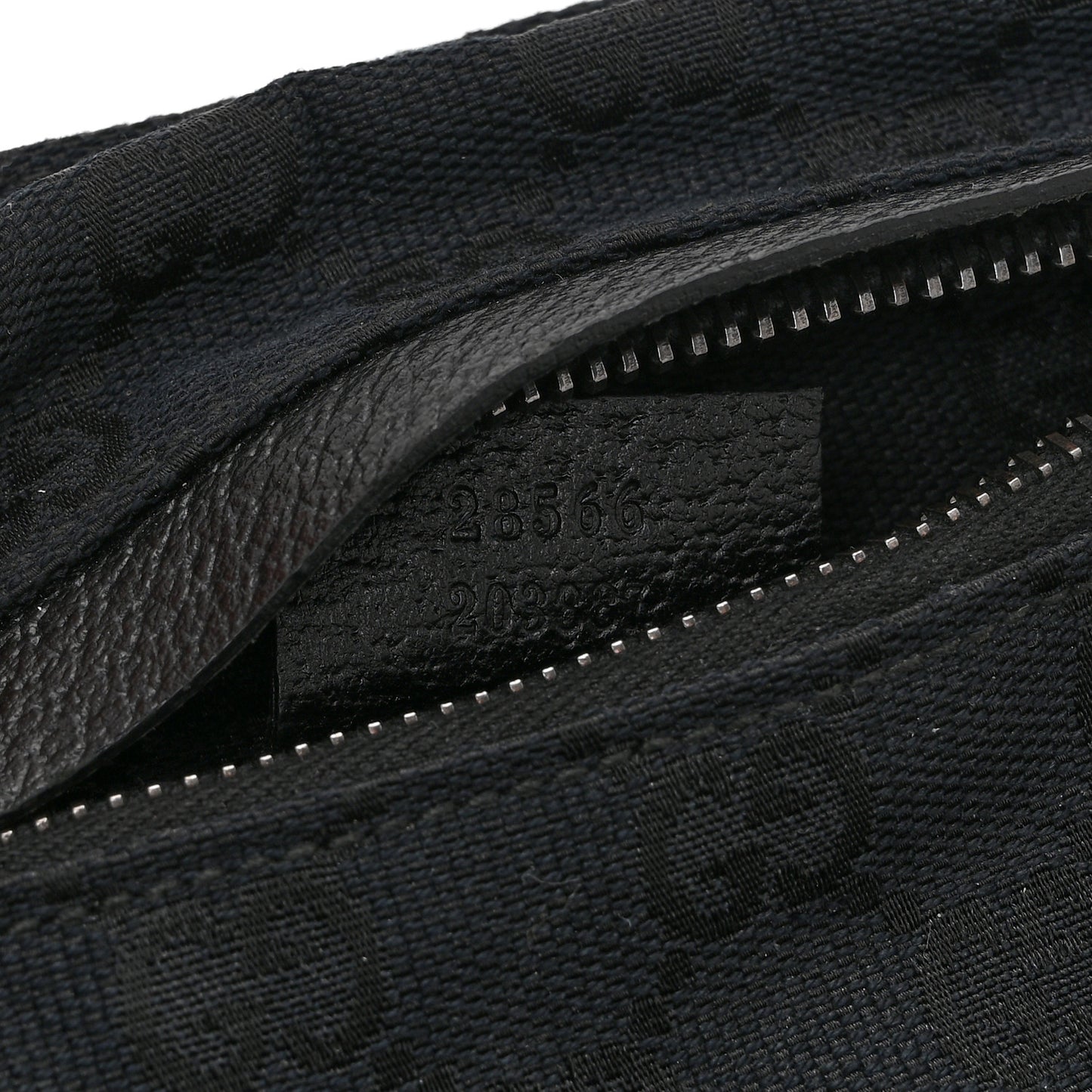 GG Monogram Double Pocket Belt Bag Black