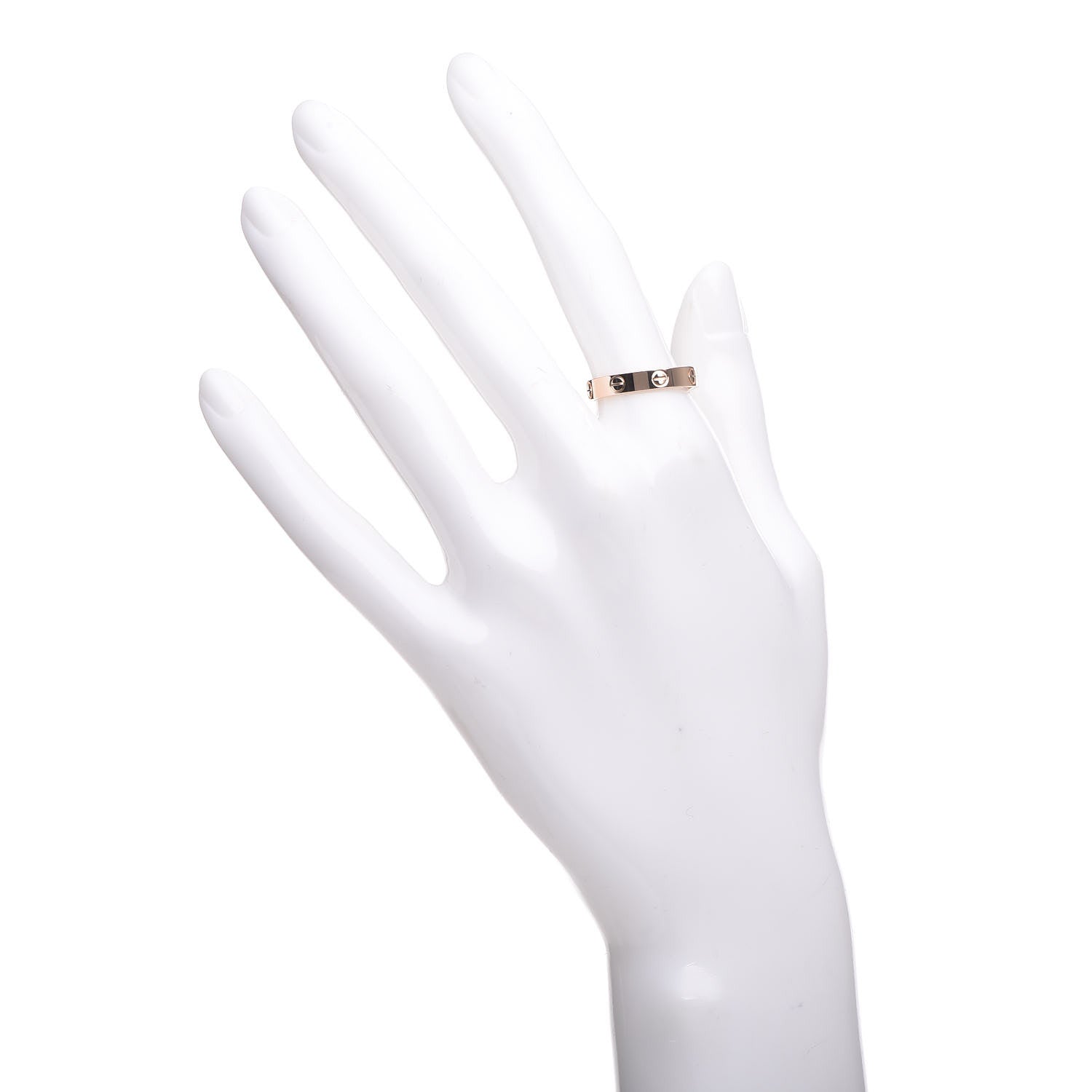 Cartier 18K Pink Gold 3.5mm LOVE Wedding Band Ring 55 7.25 2 of 5