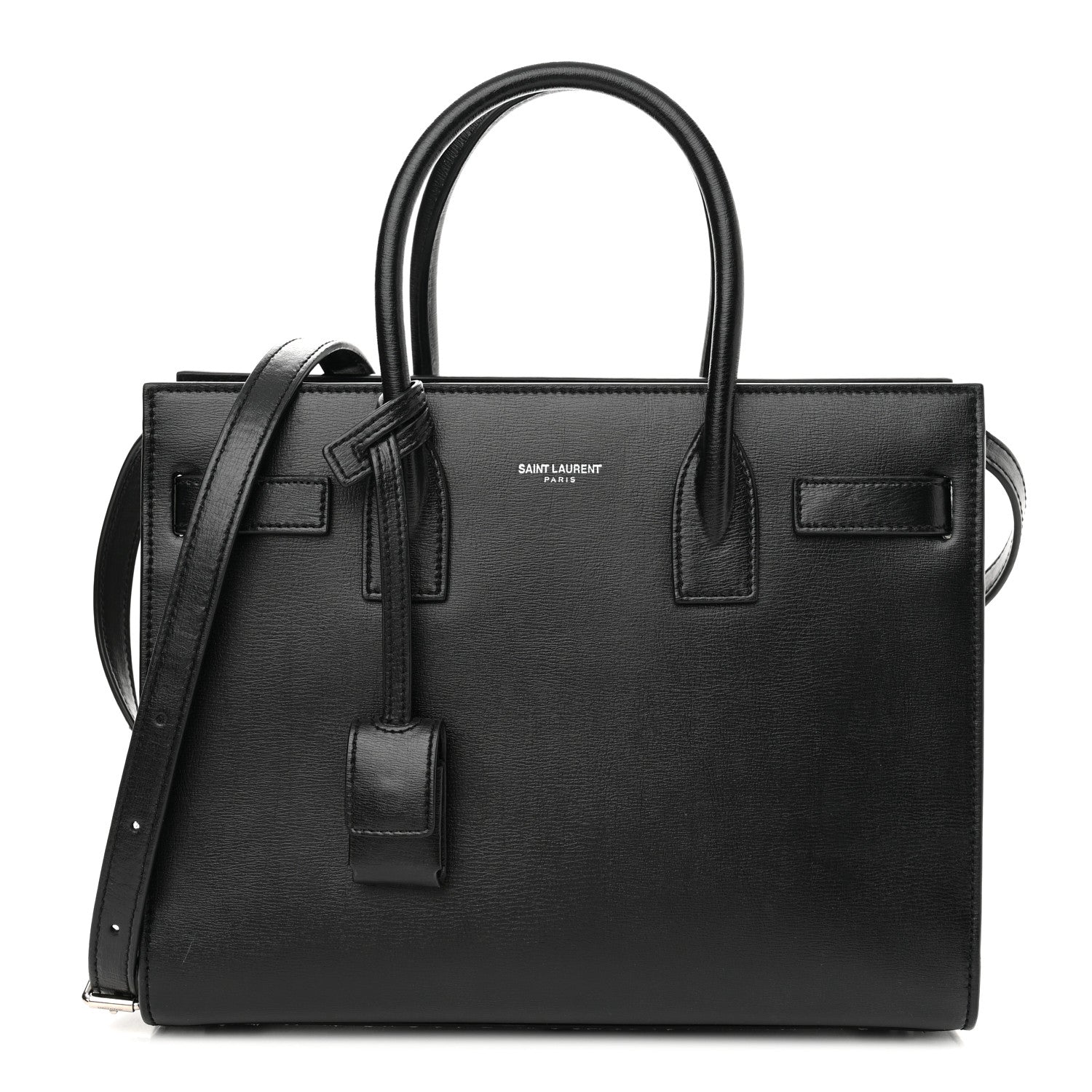 Saint Laurent Calfskin Small Sac De Jour Black White 1 of 12