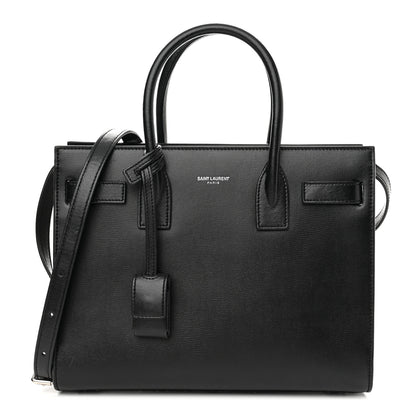 Saint Laurent Calfskin Small Sac De Jour Black White 1 of 12