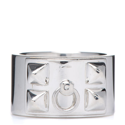 Hermes Sterling Silver Collier De Chien CDC Ring 53 6.25 1 of 4
