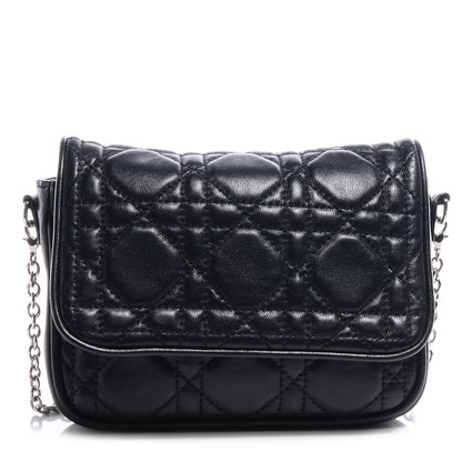 Christian Dior Lambskin Cannage Lady Dior Pochette Black 1 of 7
