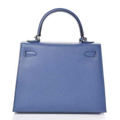 Hermes Epsom Kelly Sellier 25 Bleu Brighton 5 of 39