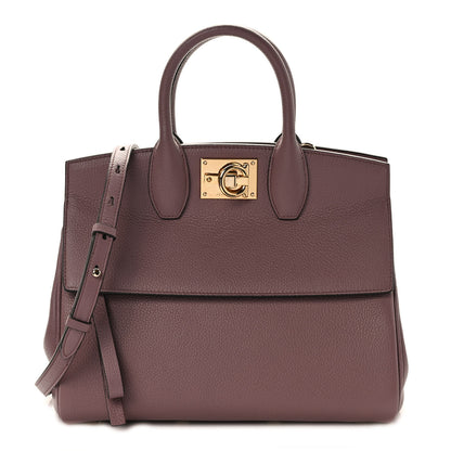 Salvatore Ferragamo Calfskin The Studio Bag Cinder Rose 1 of 10