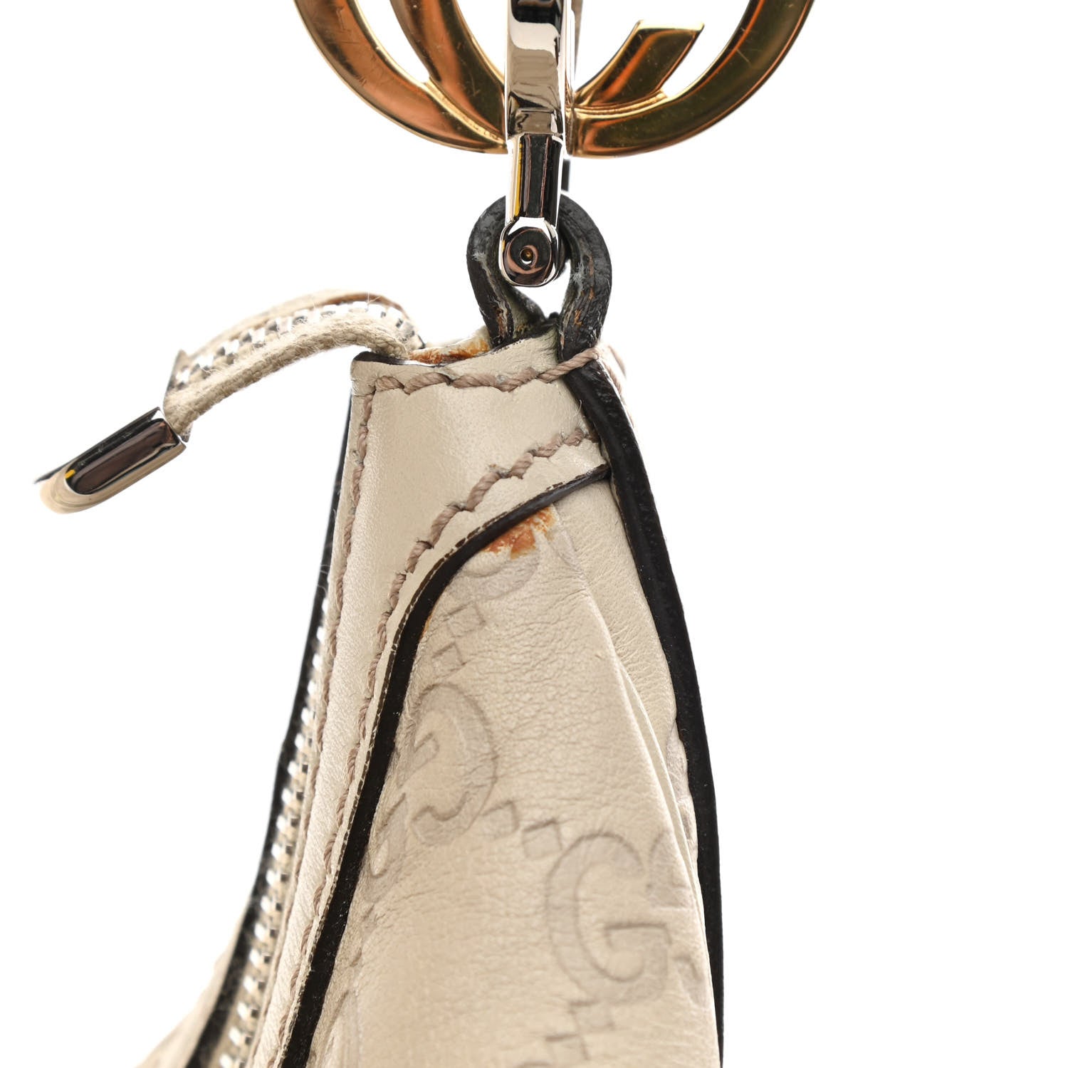 Gucci Guccissima Large GG Twins Hobo Off White 11 of 12