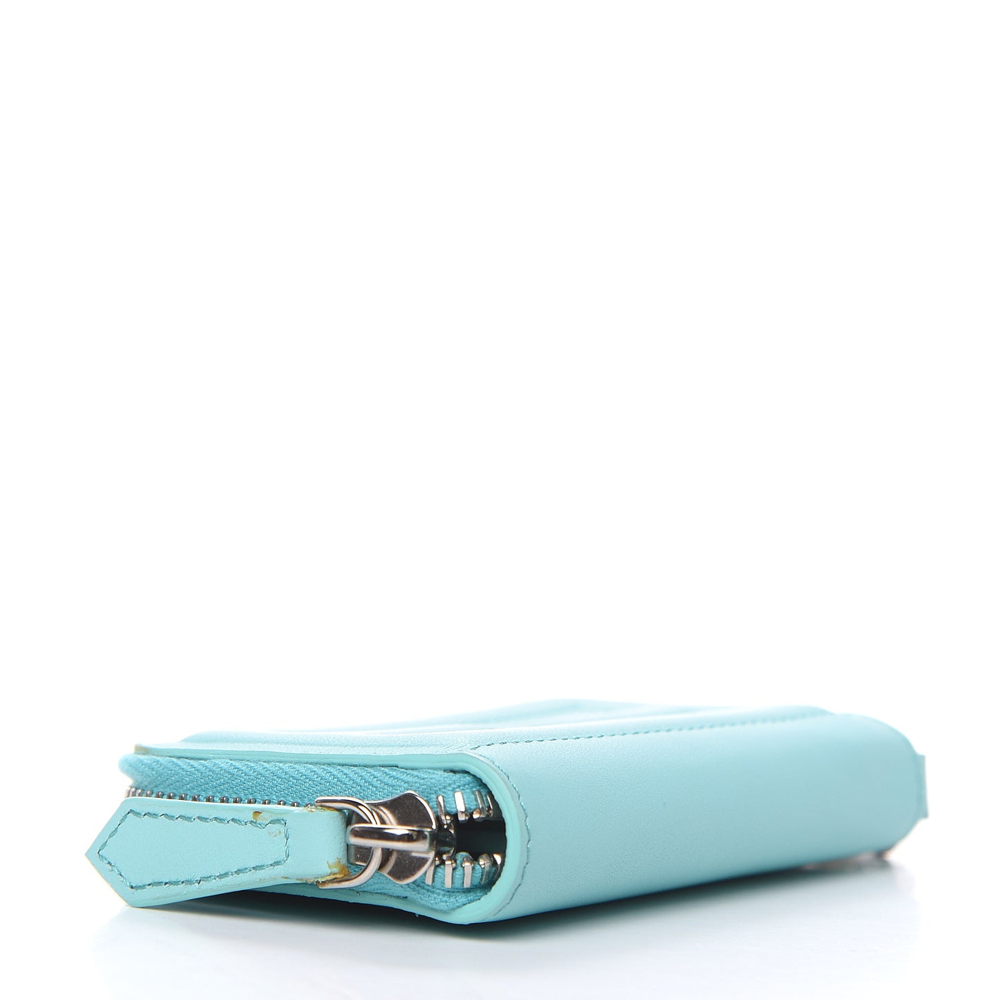 Vitello Flamingo Mini Zip Around Wallet Tiffany