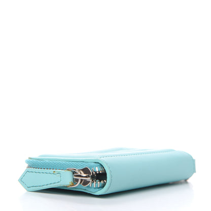 Fendi Vitello Flamingo Mini Zip Around Wallet Tiffany 4 of 10