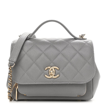 Chanel Caviar Quilted Small Business Affinity Flap Grey 1 of 11