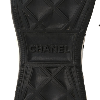 Chanel Velvet Calfskin Mixed Fibers CC Sneakers 39 Black 7 of 9