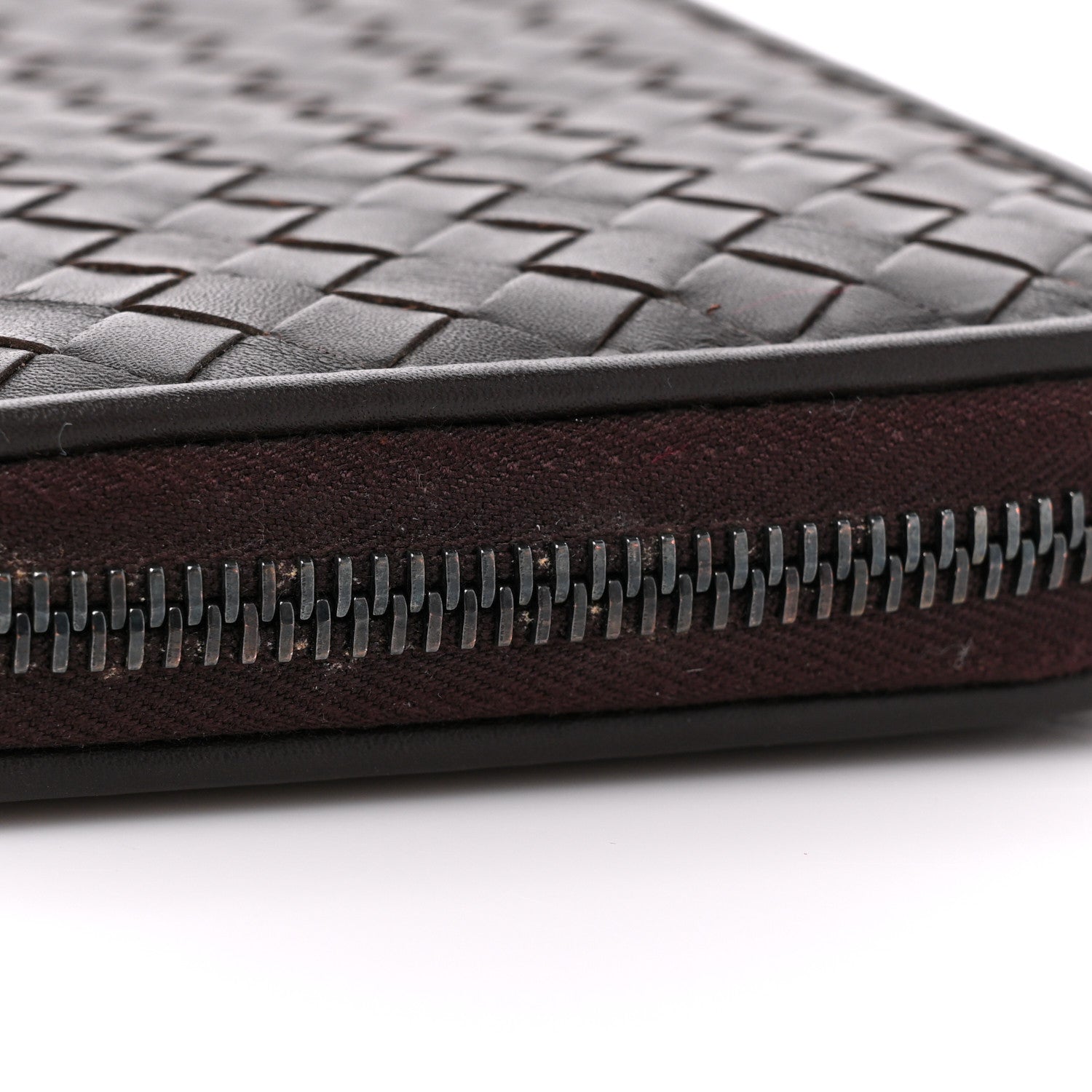 Bottega Veneta Nappa Intrecciato Zip Around Wallet Aubergine 13 of 14