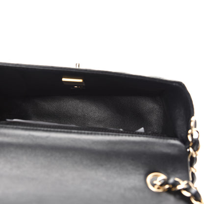 Chanel Lambskin Quilted Mini Rectangular Flap Black 5 of 9