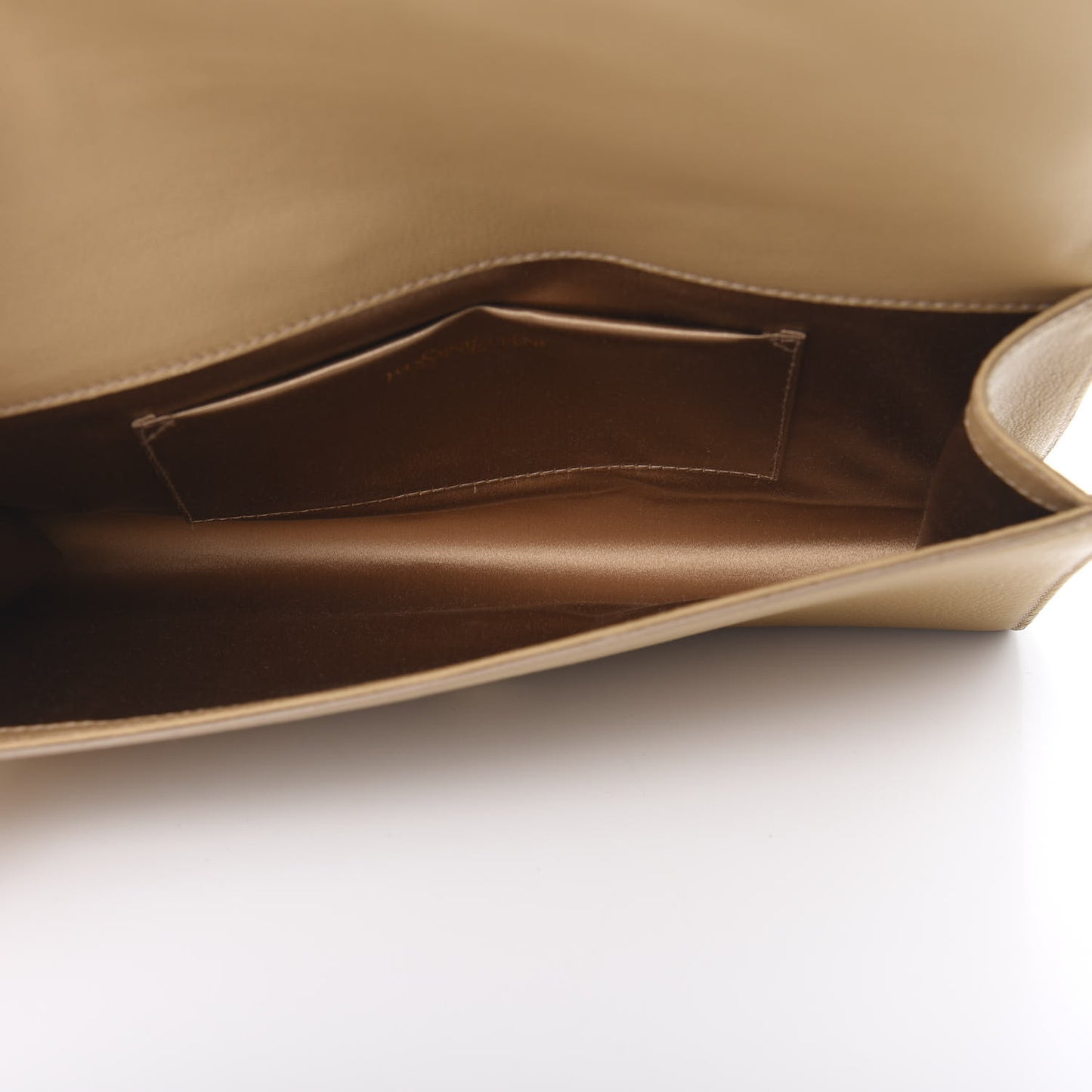 Calfskin Monogram Large Belle De Jour Clutch Nude