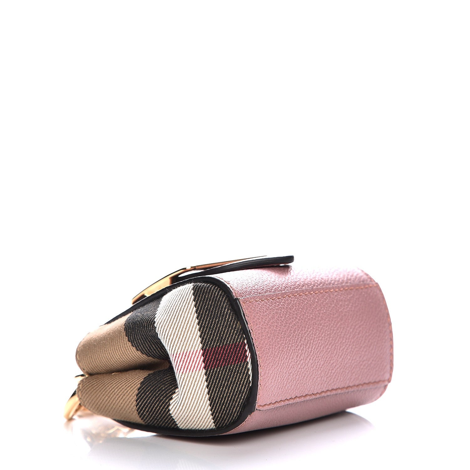 Burberry House Check Soft Grain Calfskin Mini Buckle Tote Charm Dusty Pink 4 of 7