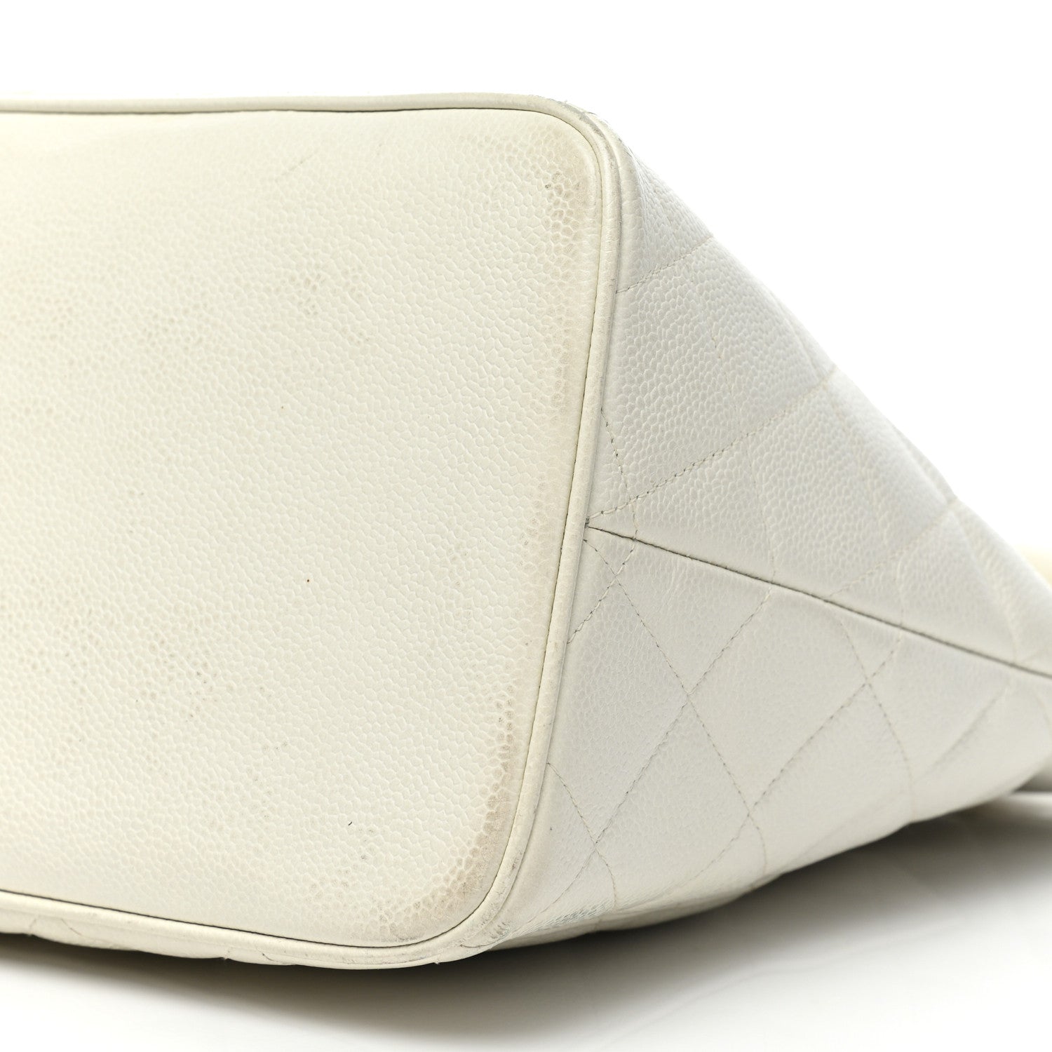 Chanel Caviar Quilted Medallion Tote White 8 of 22