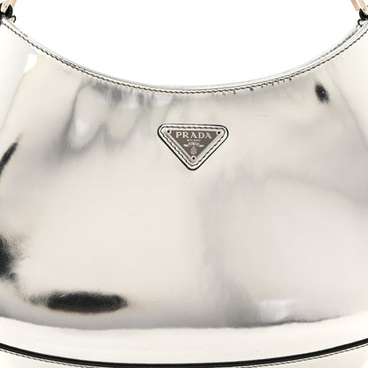 Prada Spazzolato Cleo Shoulder Bag Argento 8 of 11
