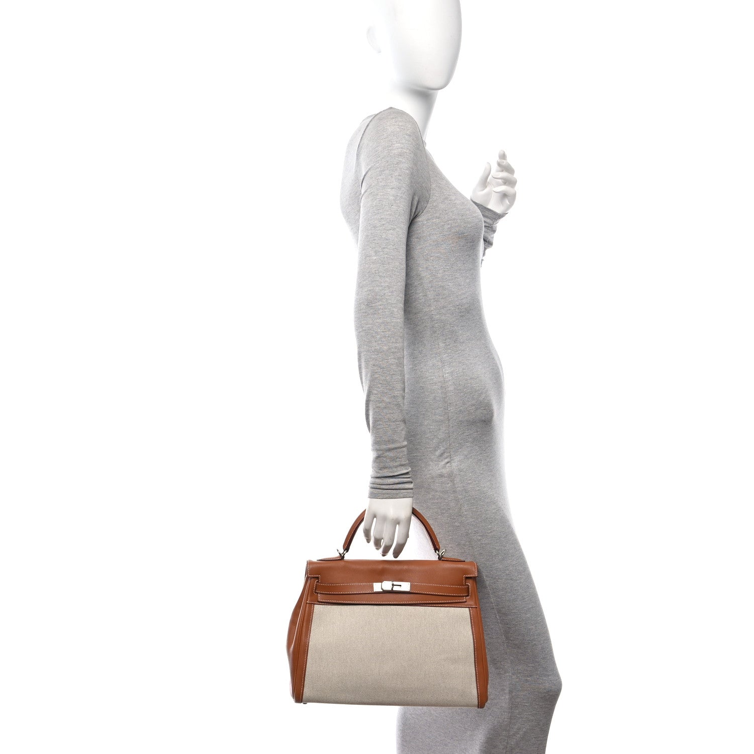 Hermes Toile Swift Kelly Retourne 32 Gold 2 of 18
