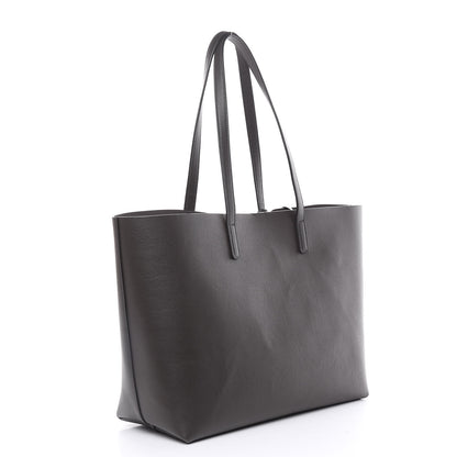 Saint Laurent Calfskin Large Shopping Tote Coal 4 of 12