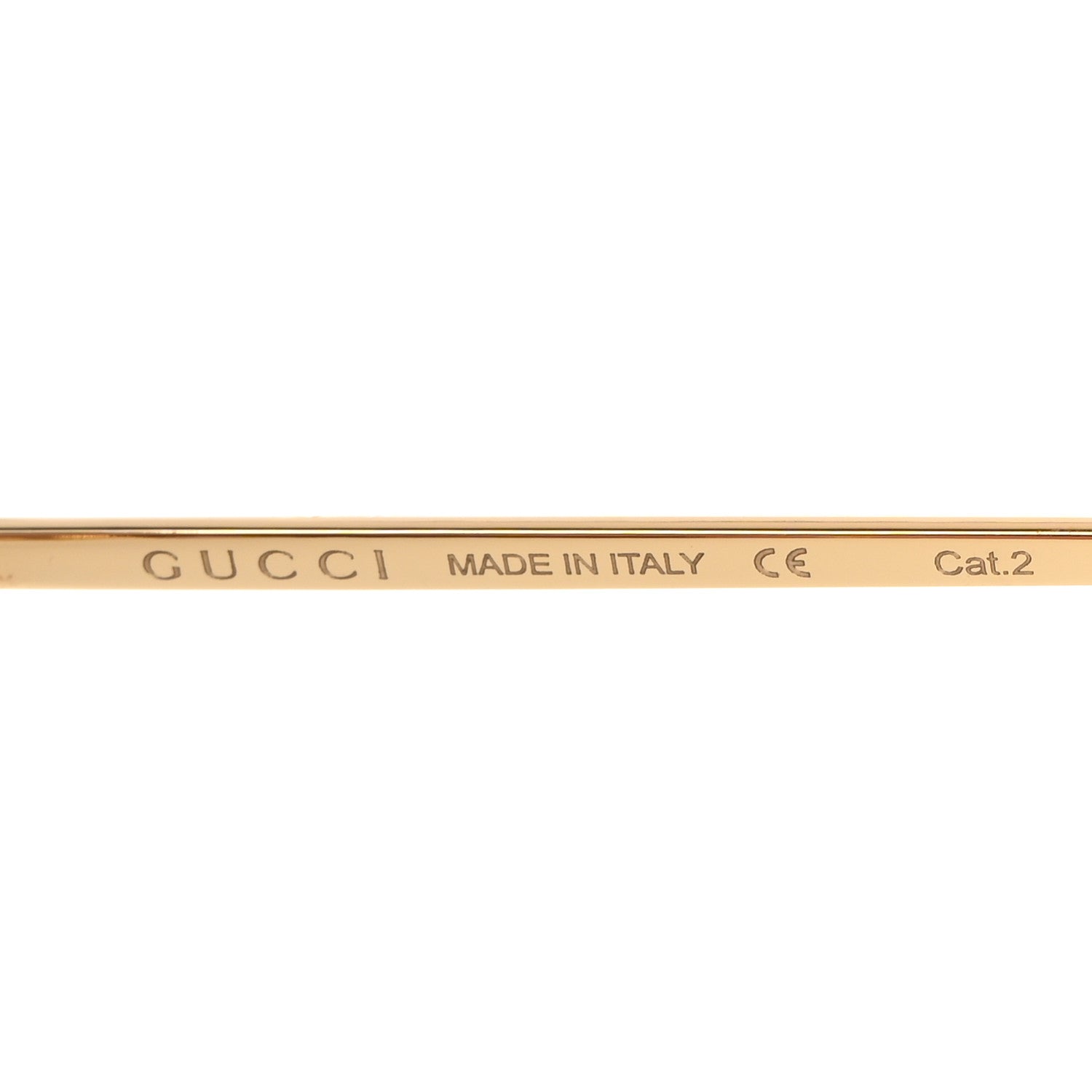 Gucci Oversized Round Sunglasses GG0252S Gold Brown 6 of 9
