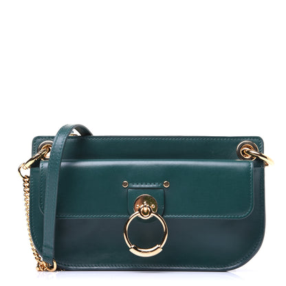 Chloe Shiny Calfskin Small Tess Crossbody Rain Forest 1 of 10