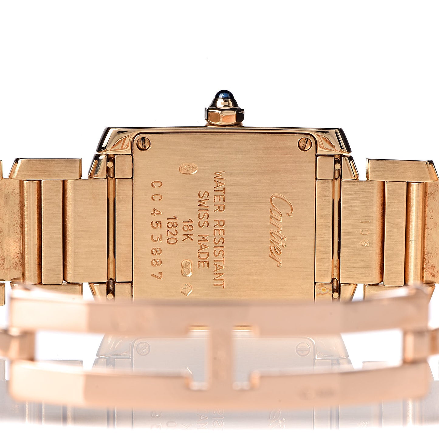 18K Yellow Gold 20mm Tank Francaise Quartz Watch