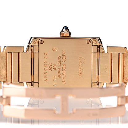 Cartier 18K Yellow Gold 20mm Tank Francaise Quartz Watch 6 of 7