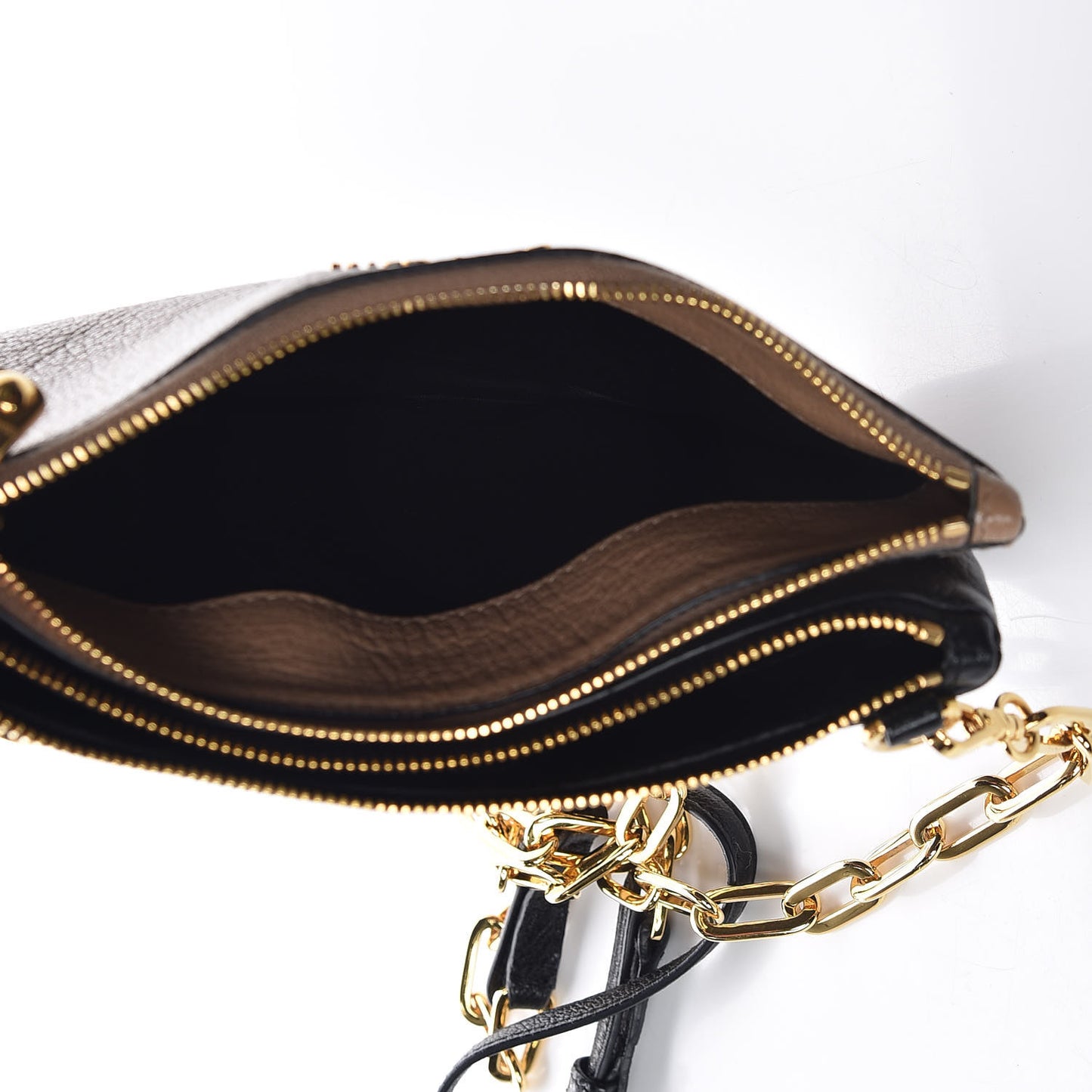 Goatskin Madras Bi-Color Crossbody Bag Cammeo Black