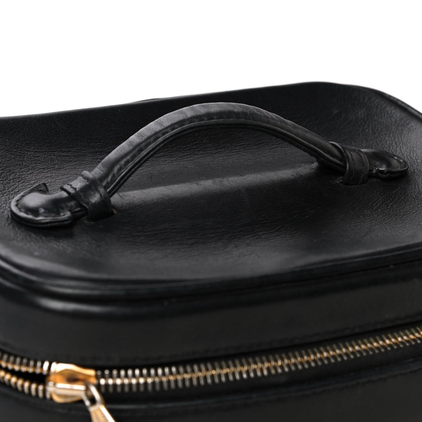 Lambskin Vanity Cosmetic Case Black