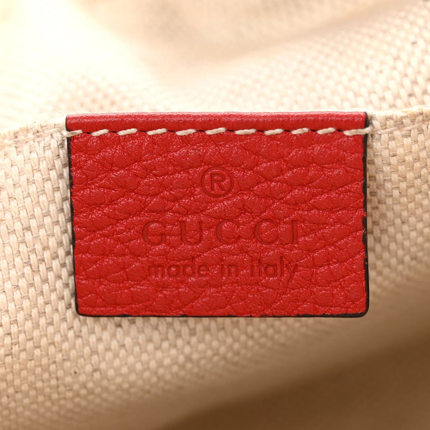 Pebbled Calfskin Small Soho Disco Bag Tabasco Red