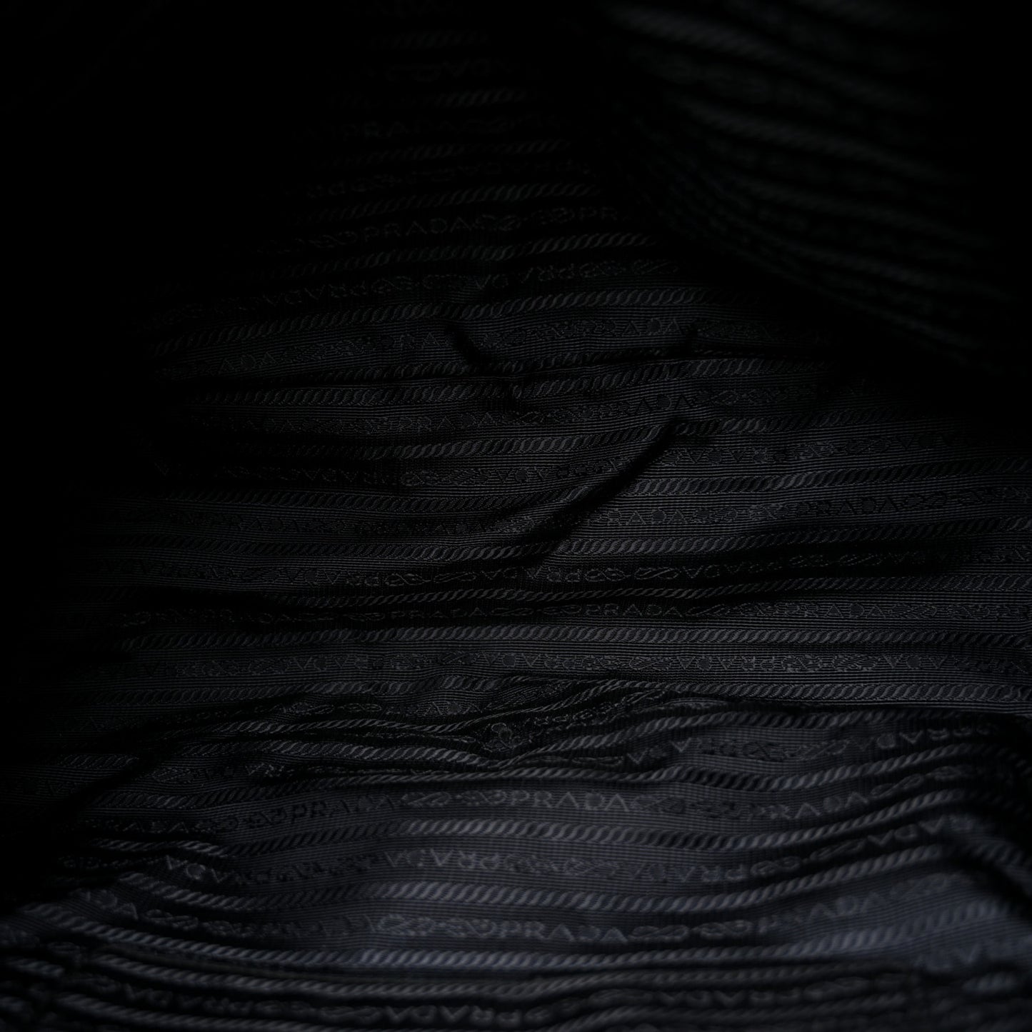 Saffiano Tessuto Nylon Shopping Tote Black
