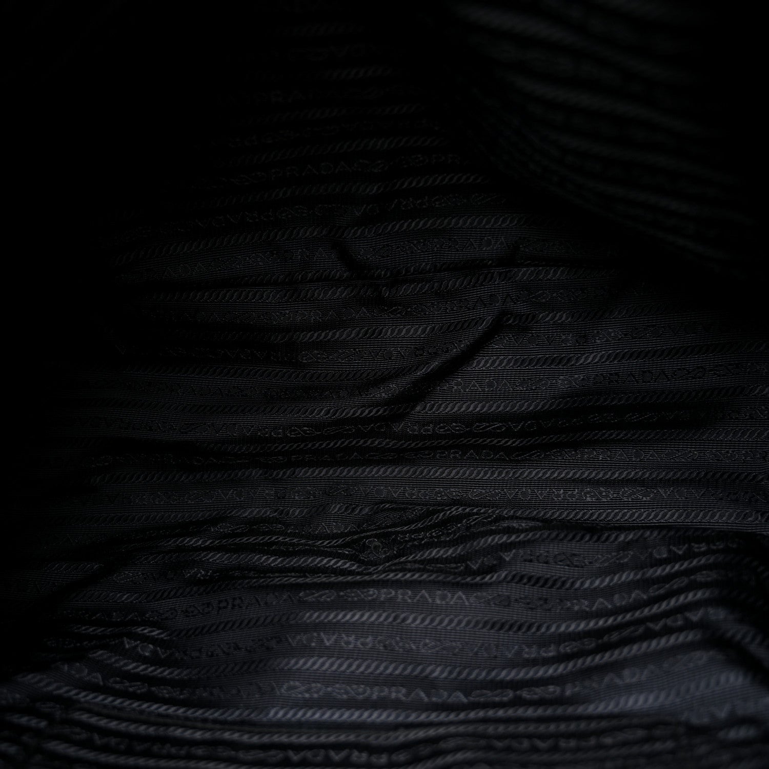 Prada Saffiano Tessuto Nylon Shopping Tote Black 5 of 11