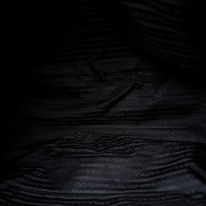 Prada Saffiano Tessuto Nylon Shopping Tote Black 5 of 11