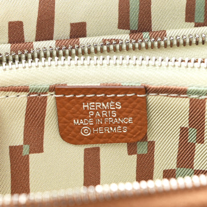 Hermes Epsom Silk'in Compact Wallet Gold 6 of 8