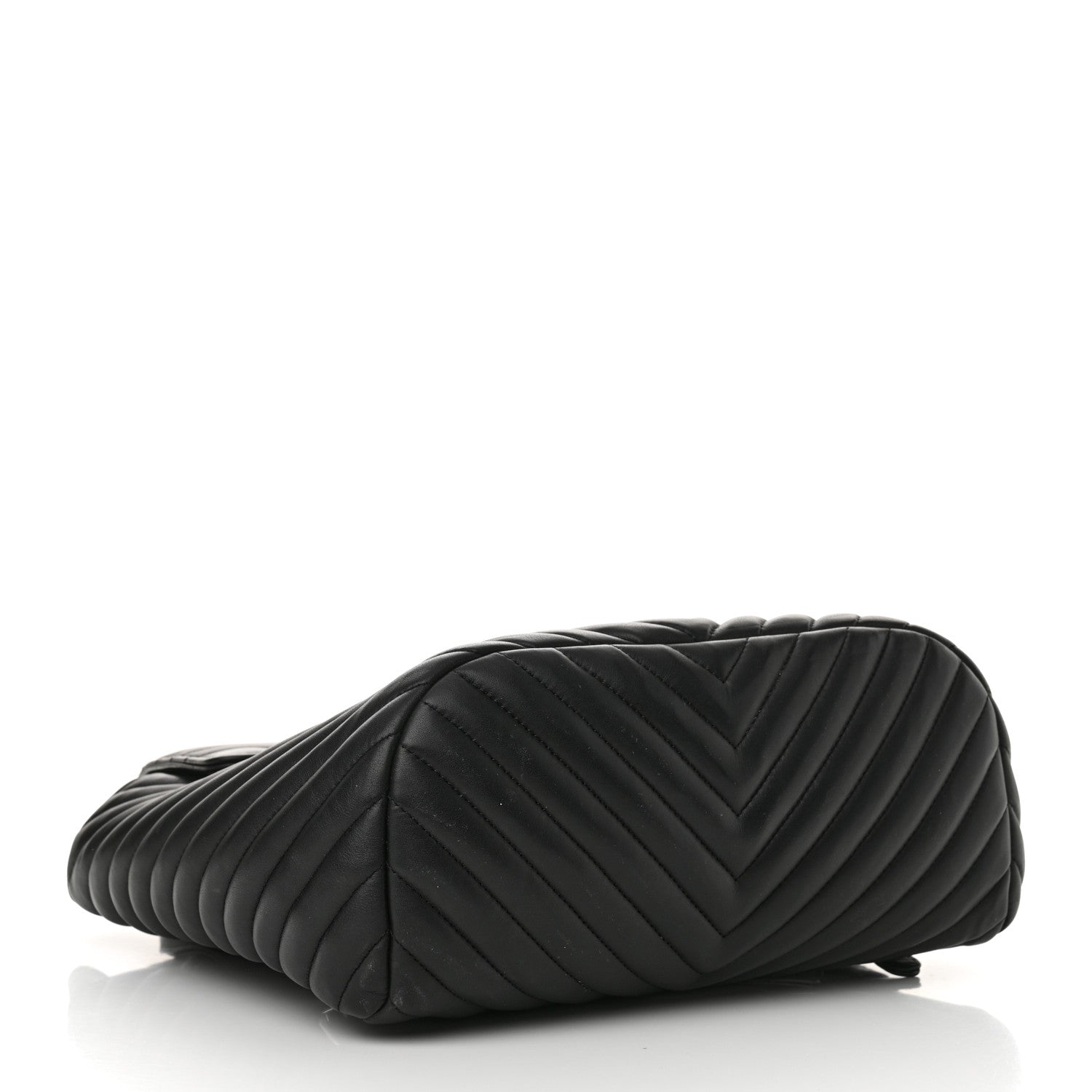 Chanel Calfskin Chevron Quilted Large Urban Spirit Backpack Black 4 of 13