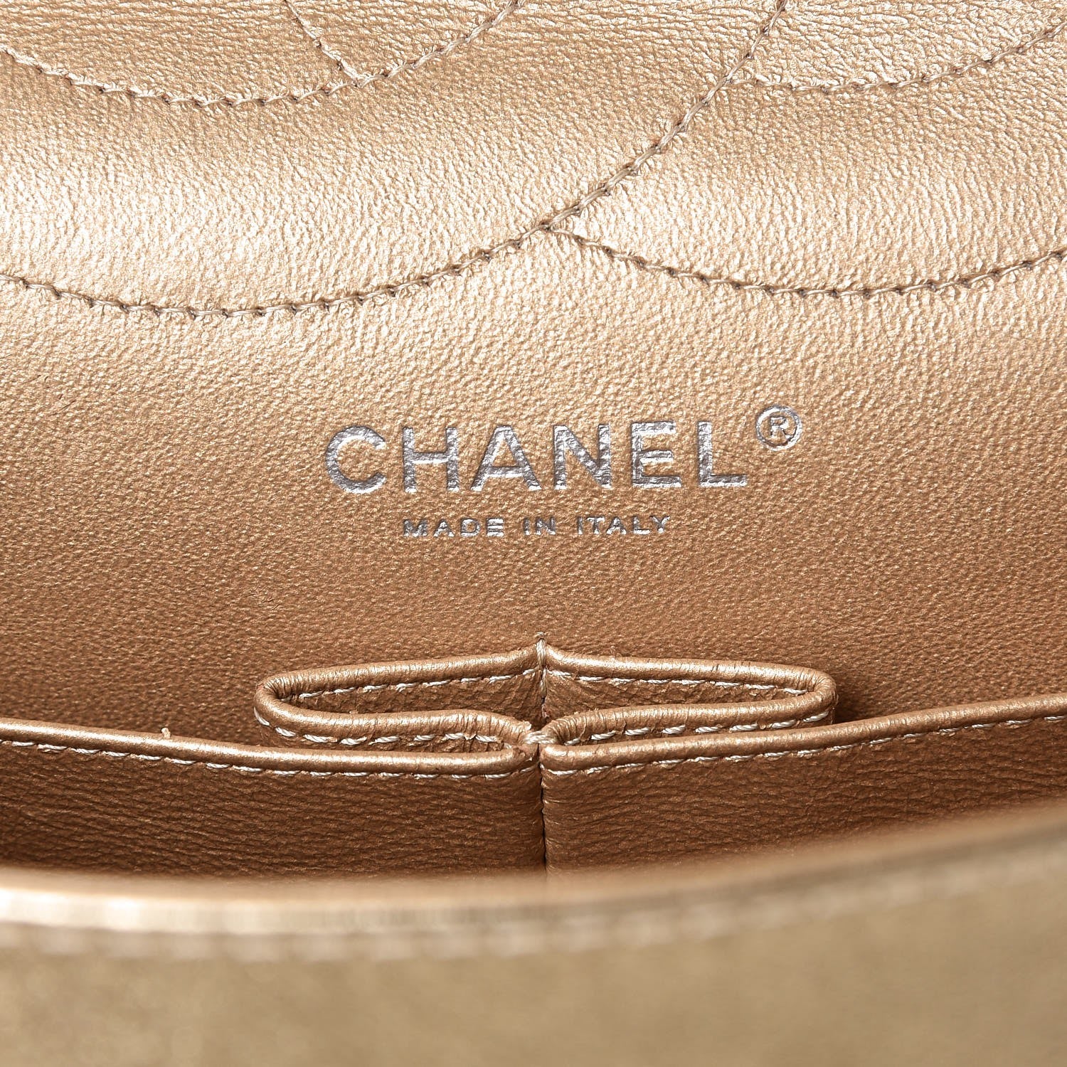 Chanel Metallic Lambskin Quilted 2.55 Reissue 227 Flap Gold 6 of 13