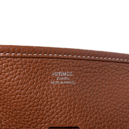 Hermes Taurillon Clemence Evelyne III GM Gold 6 of 10