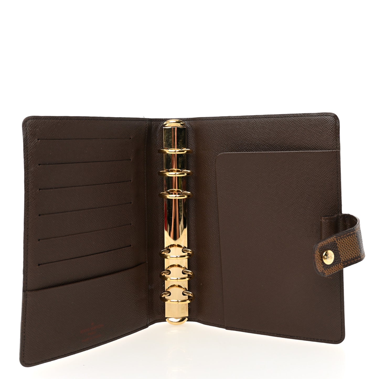 Damier Ebene Medium Ring Agenda Cover