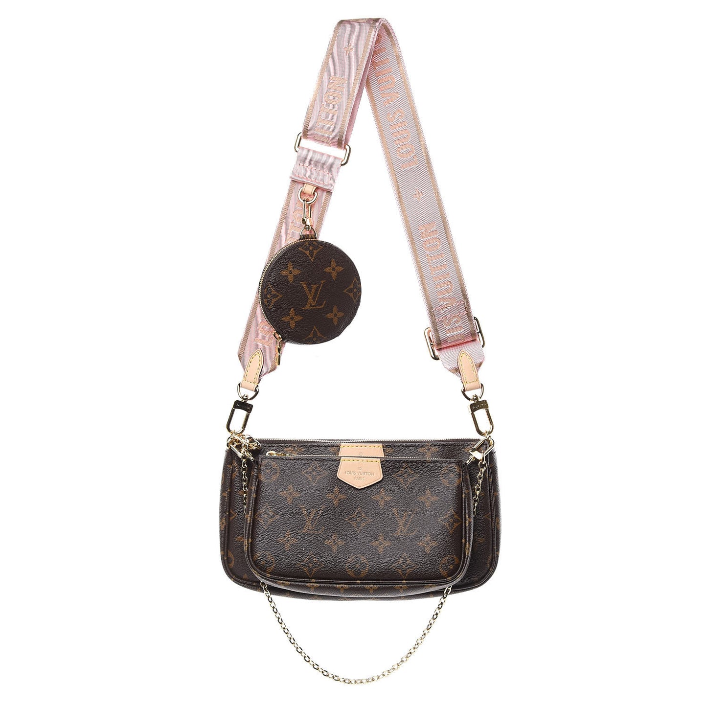 Monogram Multi Pochette Accessories Rose Clair