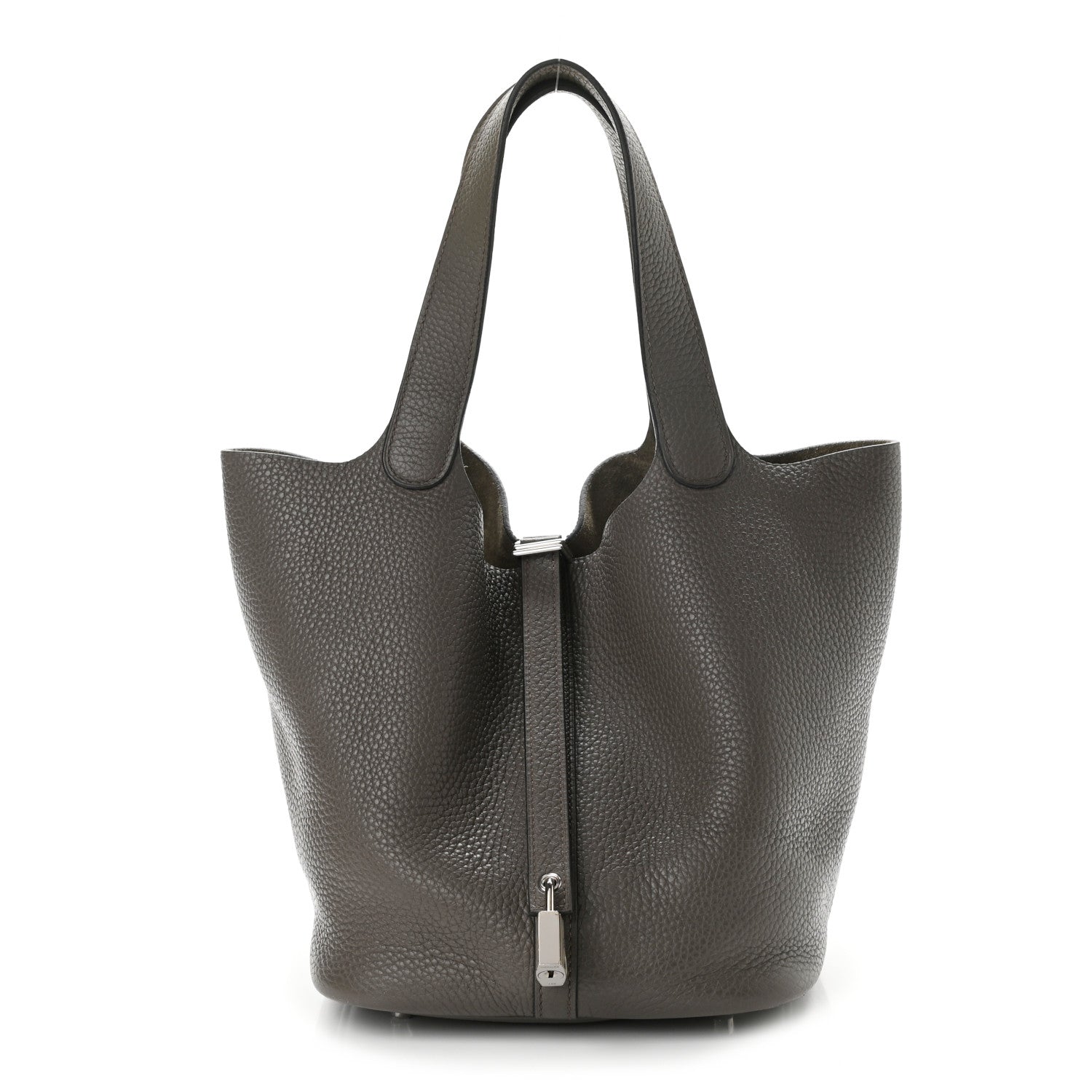 Hermes Taurillon Clemence Picotin Lock 22 MM Etain 1 of 10