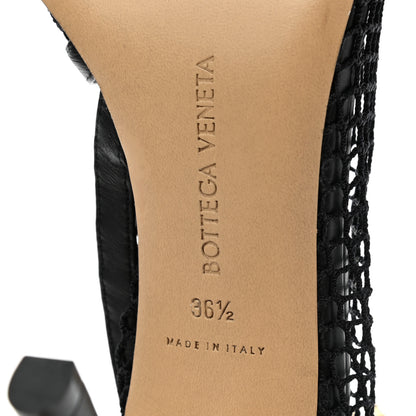 Bottega Veneta Mesh Nappa Chunky Chain Sandals 36.5 Black 6 of 7