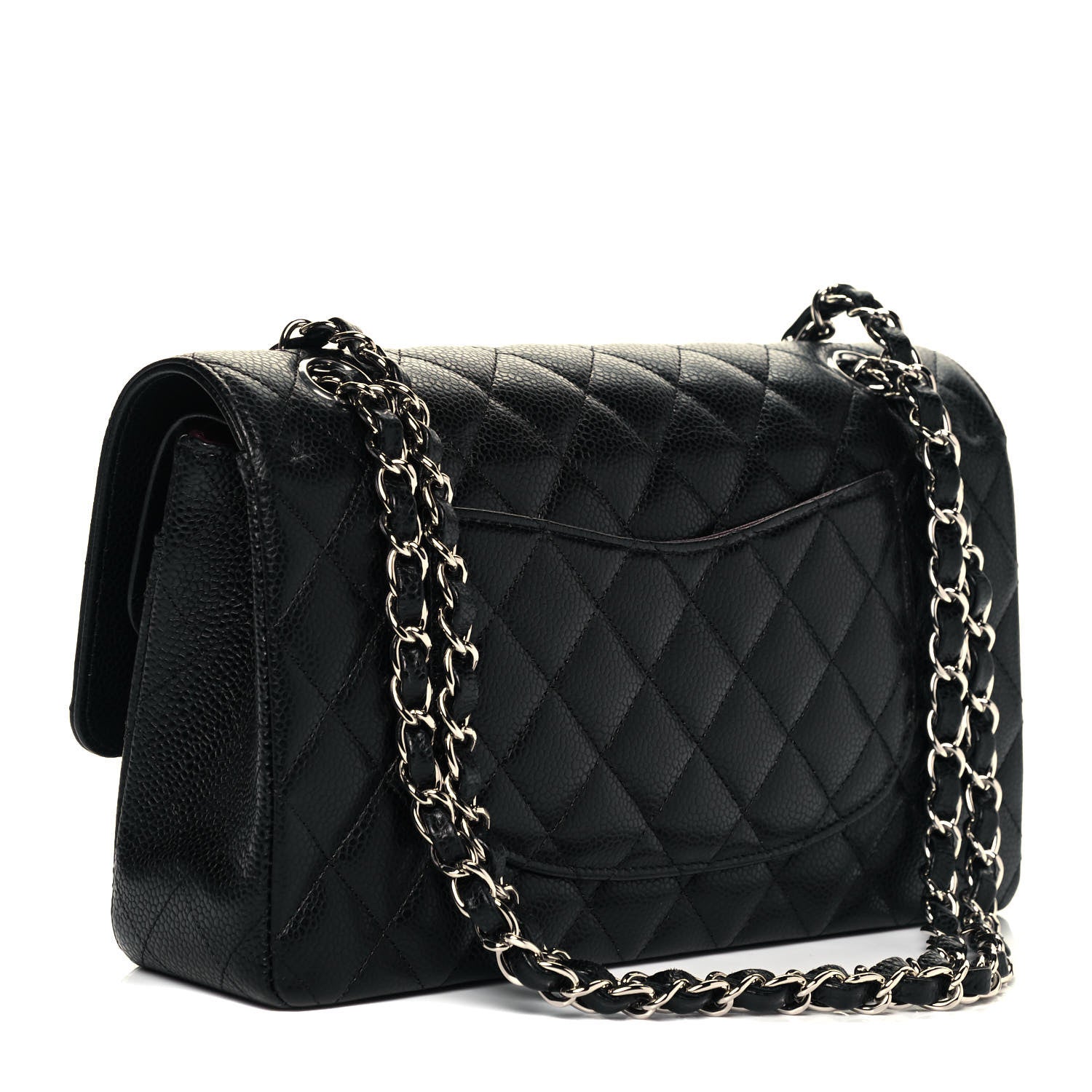 Chanel Caviar Quilted Medium Double Flap Black 3 of 9