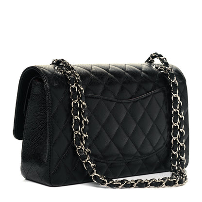 Chanel Caviar Quilted Medium Double Flap Black 3 of 9