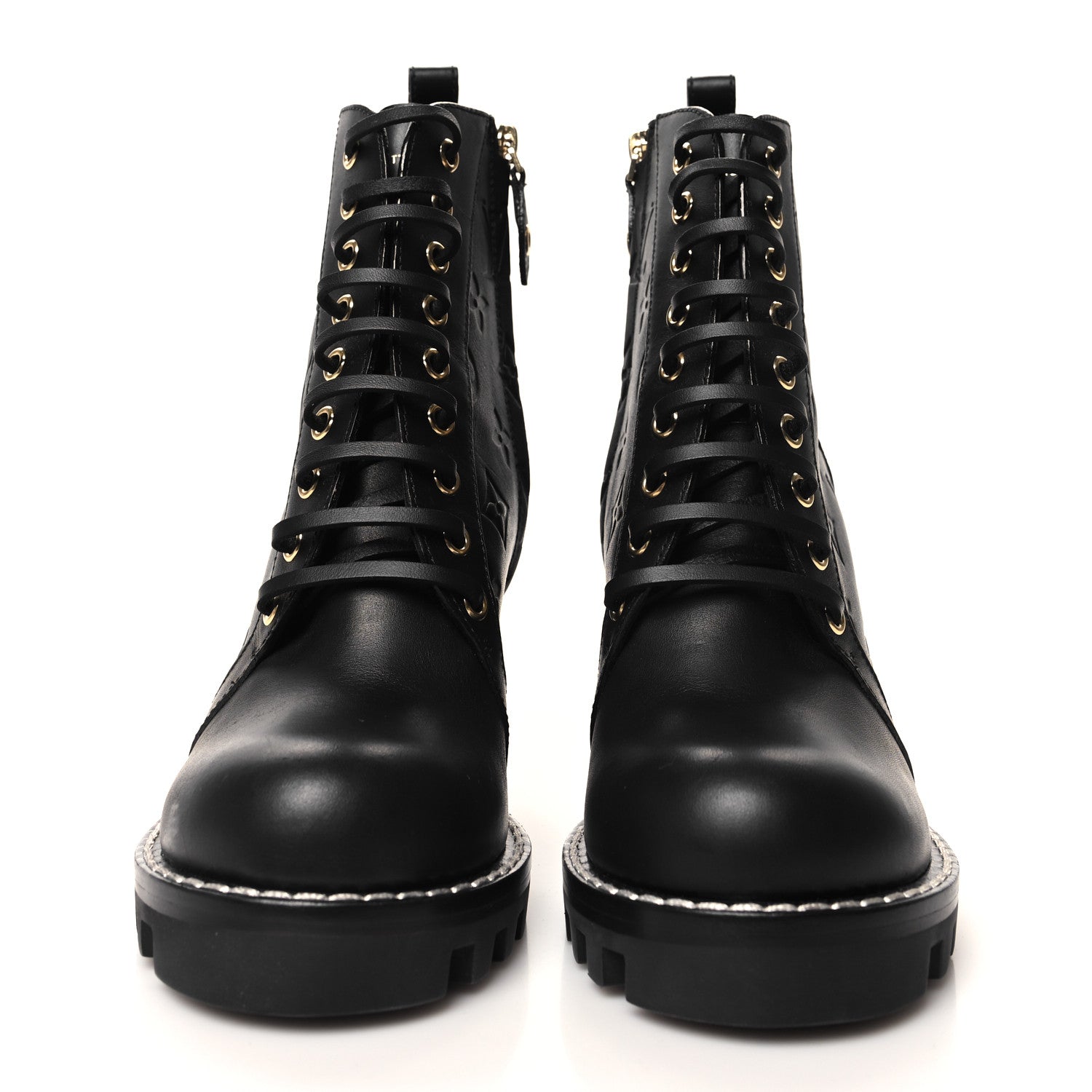 Louis Vuitton Calfskin Monogram Star Trail Ankle Boots 37 Black 2 of 8
