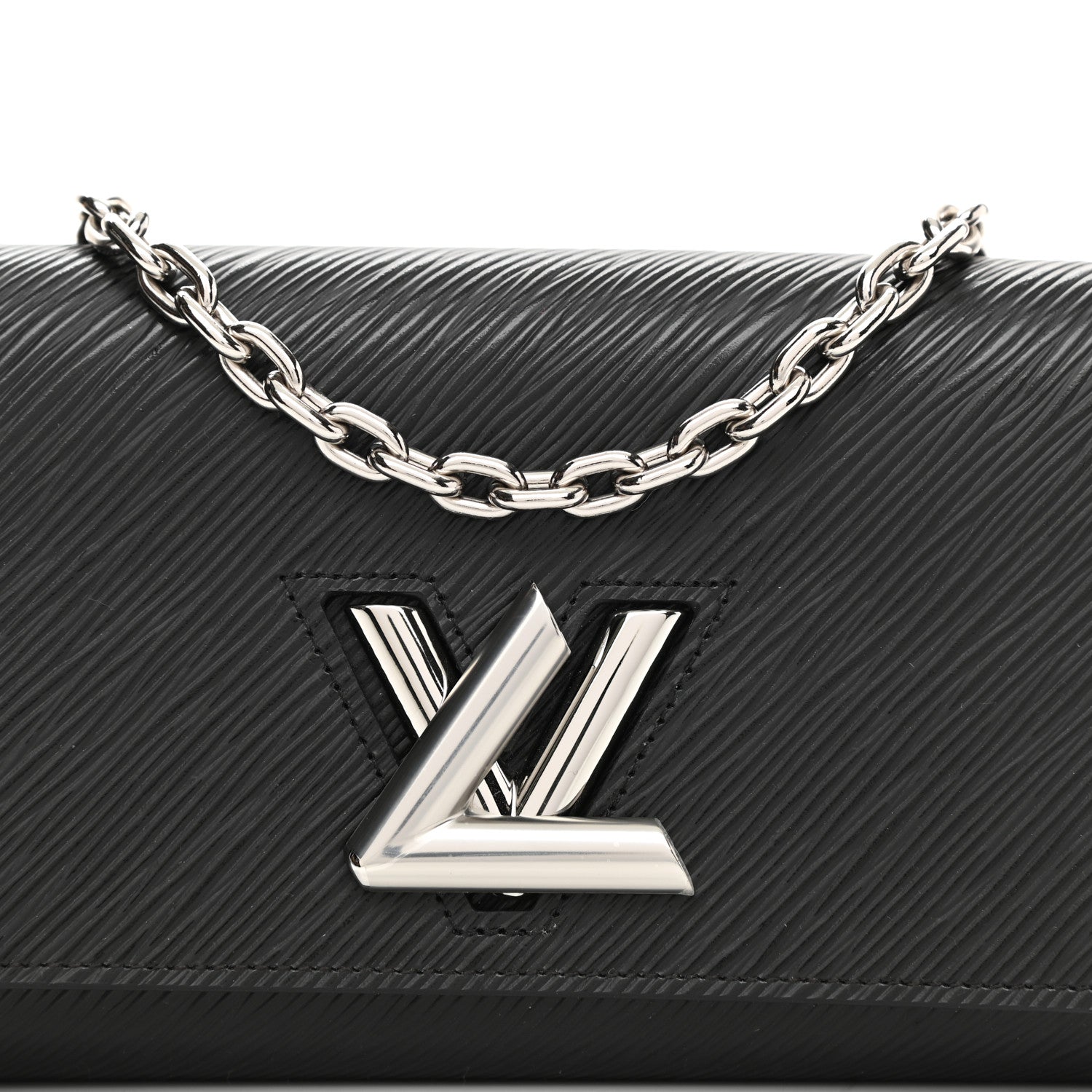 Louis Vuitton Epi Twist Chain Wallet Black 8 of 11