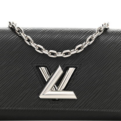 Louis Vuitton Epi Twist Chain Wallet Black 8 of 11