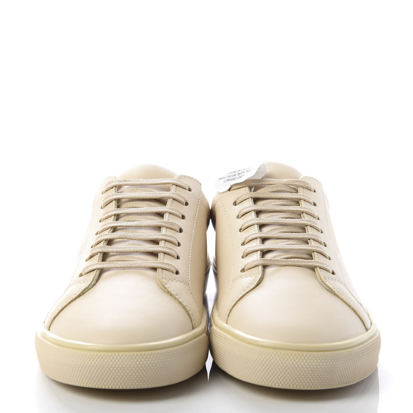 Calfskin Andy Low Top Sneakers 36 Dark Coquille