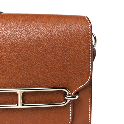 Hermes Barenia Faubourg Mini Sac Roulis Fauve 10 of 11