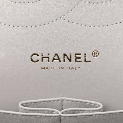 Chanel Caviar Quilted Jumbo Double Flap Grey 5 of 9